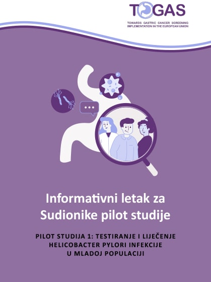 Informativni letak za Sudionike pilot studije