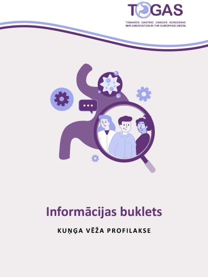 Informācijas buklets - Kuņģa vēža profilakse